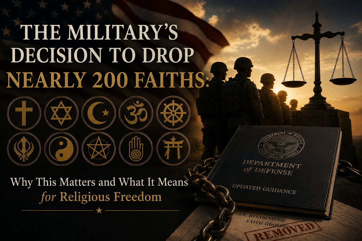 The Military’s Decision to Drop Nearly 200 Faiths: Why This Matters and What It Means for Religious Freedom